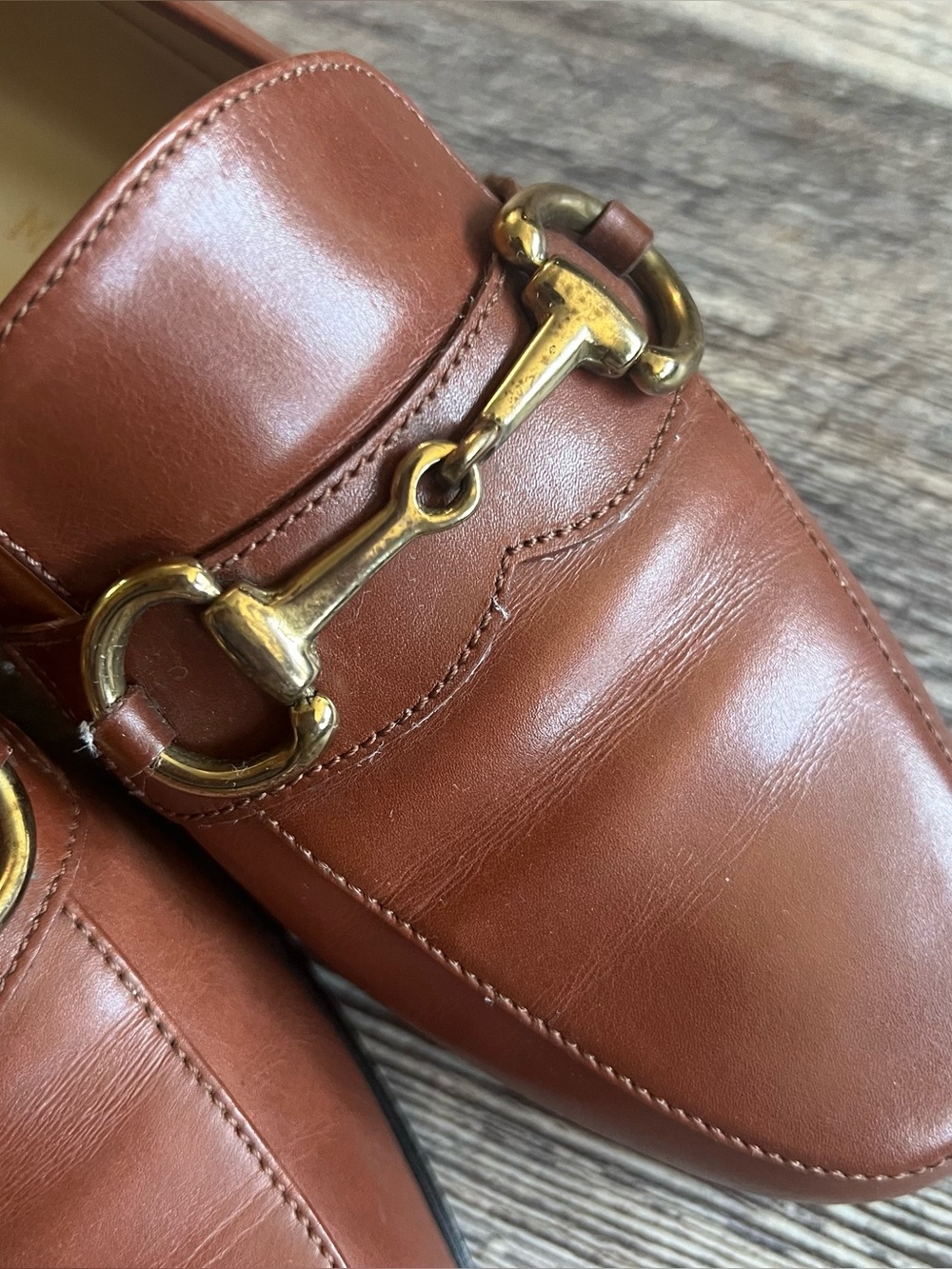 Prada Chestnut Leather Horsebit Loafers for Women Size 6 - Picture 5 of 14
